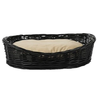 Hele-solid Willow-vevd hundeseng/kjæledyrseng